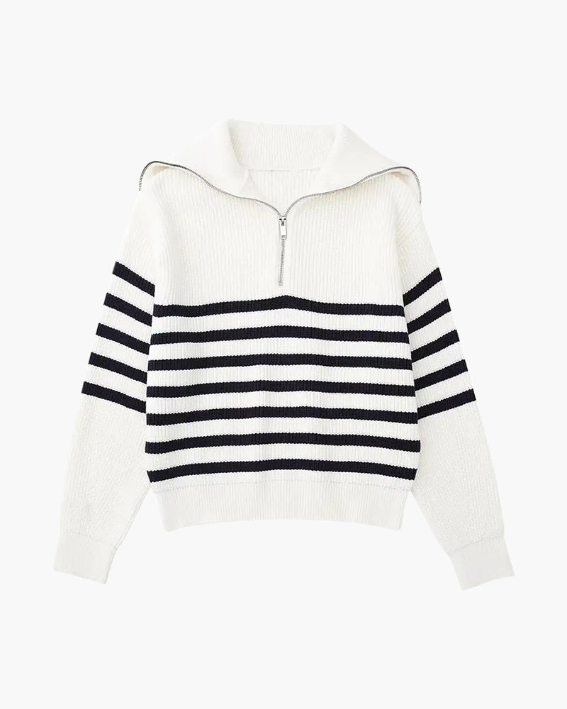 Ravernn Crest Zip Sweater